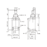 Tianyi Switch WLD3 Stainless Steel Button Plunger Limit Switch